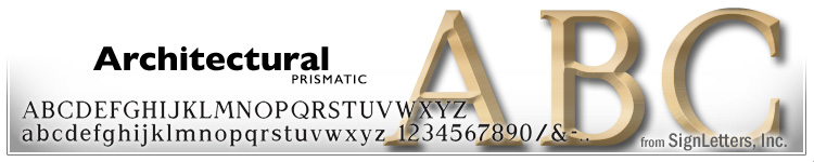  4" Cast Bronze Sign Letters - Polished Finish - Architectural