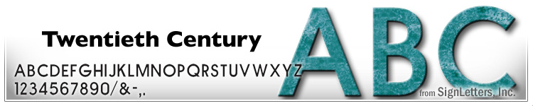  8" Cast Bronze Sign Letters - Turquoise Patina - Twentieth Century
