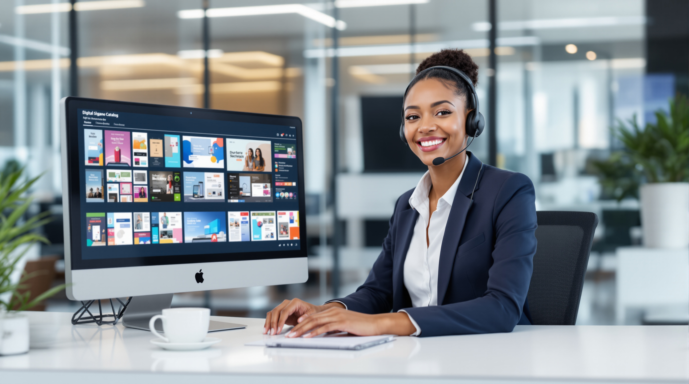 Customer service representative ready to assist