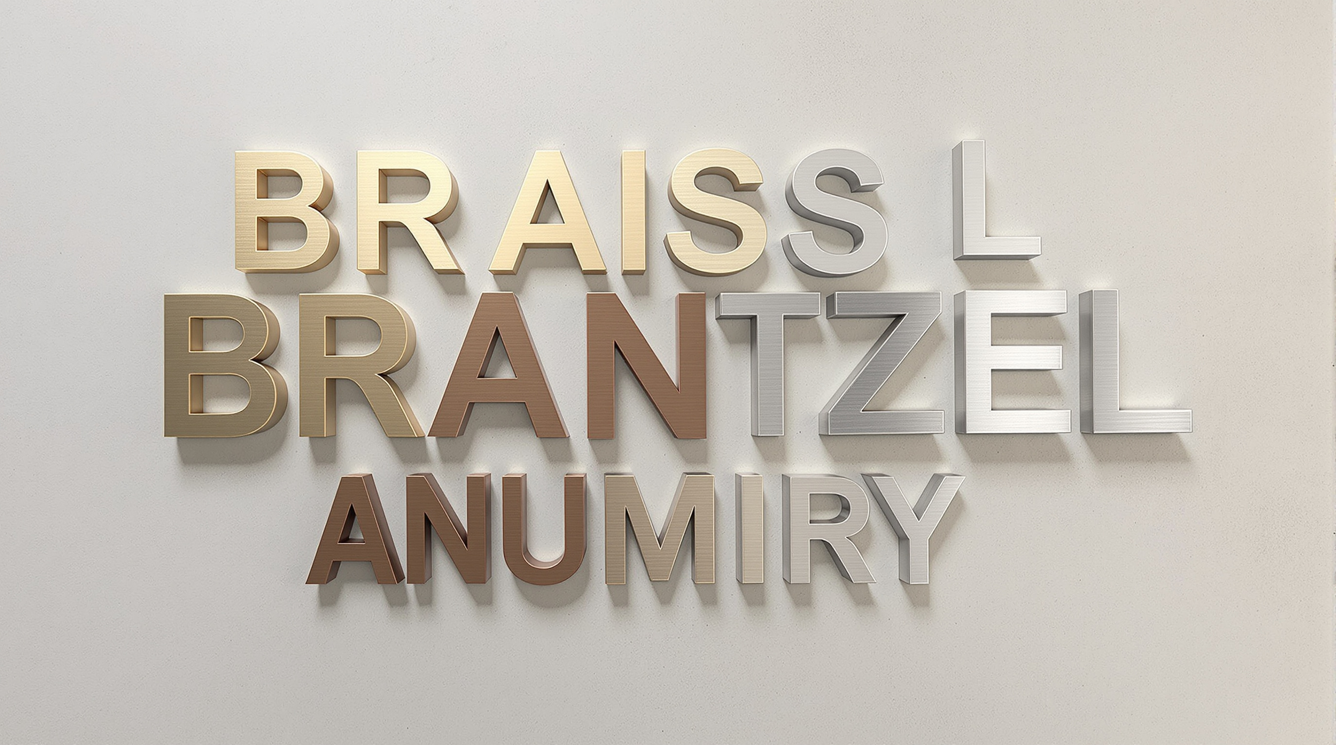 Metal sign letters collection